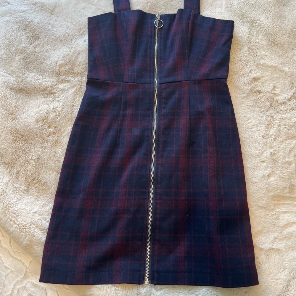 Stripped dress blue and purple